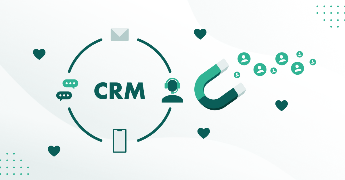 Darstellung eines CRM Systems