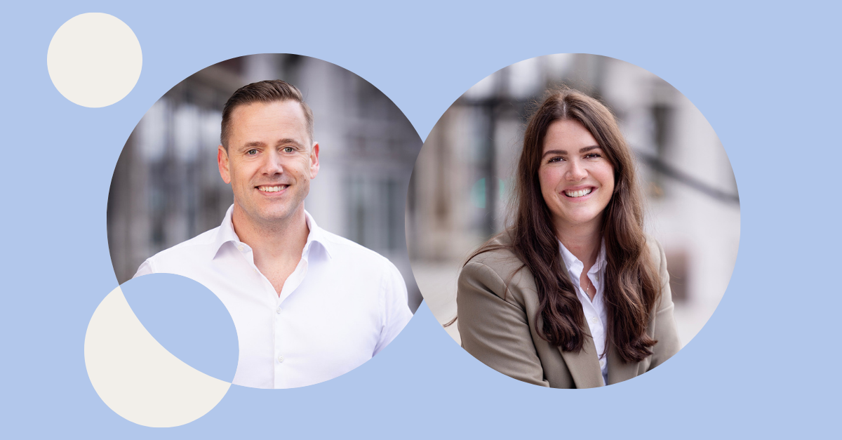 Bild von Lars Engbork, Group CEO und Bettina Isabelle Berntsen, Group CMO 